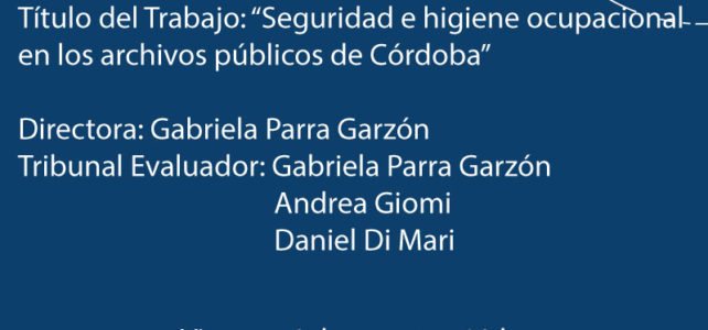 Defensa de Trabajo Final de Licenciatura – Silvia Navarro Defensa de Trabajo Final de Licenciatura – Silvia Navarro