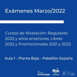 Exámenes – Curso de Nivelación