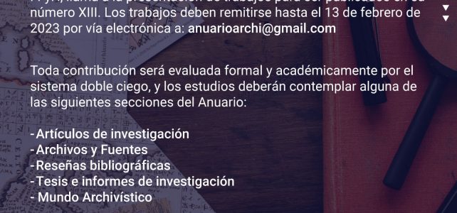 Convocatoria – Anuario de la Escuela de Archivología Convocatoria – Anuario de la Escuela de Archivología