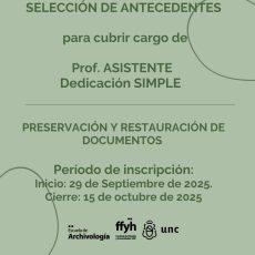 SELECCIÓN DE ANTECEDENTES