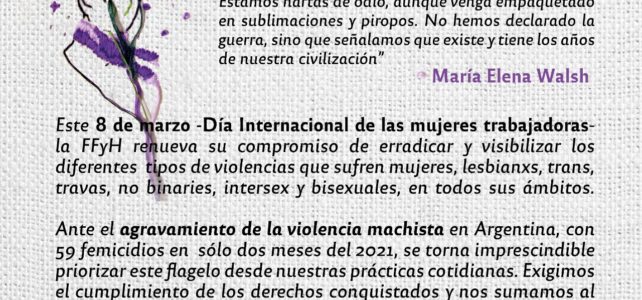 8M – Día Internacional de las mujeres trabajadoras 8M – Día Internacional de las mujeres trabajadoras