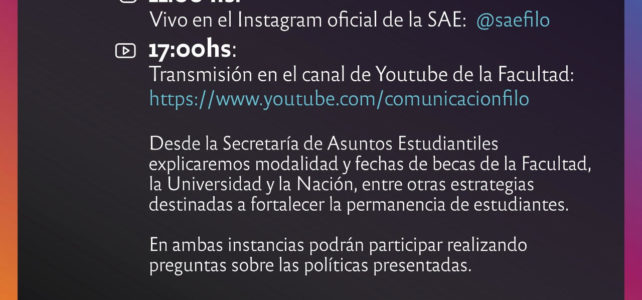 Charla: Becas y otras políticas de inclusión Charla: Becas y otras políticas de inclusión