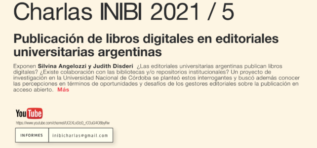 Publicación de libros digitales en editoriales universitarias argentinas Publicación de libros digitales en editoriales universitarias argentinas