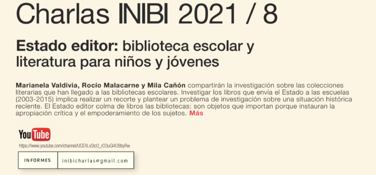 Estado editor: biblioteca escolar y literatura para niños y jóvenes Estado editor: biblioteca escolar y literatura para niños y jóvenes
