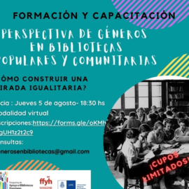 Curso de Formación y Capacitación “Perspectiva de Géneros en Bibliotecas Populares y Comunitarias”