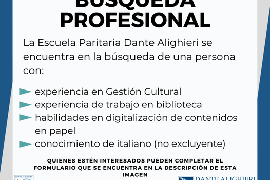 Búsqueda profesional Escuela Paritaria Dante Alighieri Búsqueda profesional Escuela Paritaria Dante Alighieri