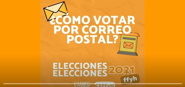 Elecciones 2021 – Instructivo de voto por correo postal