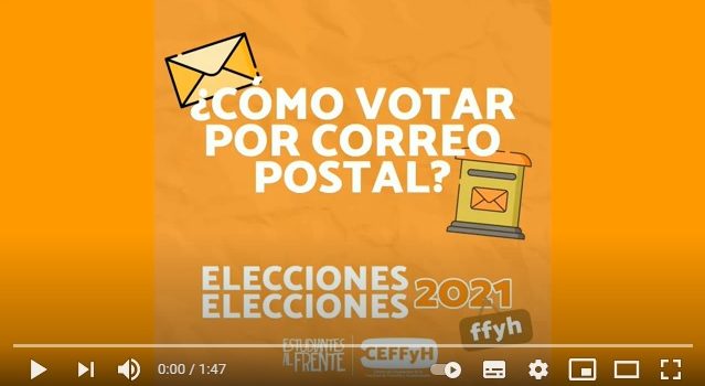 Elecciones 2021 – Instructivo de voto por correo postal Elecciones 2021 – Instructivo de voto por correo postal