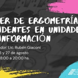 Taller de ergometría y accidentes en unidades de información