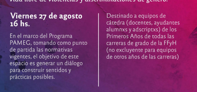 Taller «Violencias de género y Derechos en la UNC» Taller «Violencias de género y Derechos en la UNC»