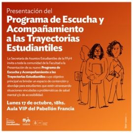 Presentación del Programa de Escucha y Acompañamiento a las Trayectorias Estudiantiles