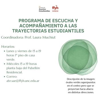 Programa de Escucha y Acompañamiento a las Trayectorias Estudiantiles Programa de Escucha y Acompañamiento a las Trayectorias Estudiantiles
