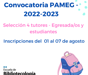 Convocatoria PAMEG – Ingreso Egreso – 2022/2023