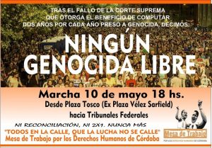 Convocatoria 10 de mayo 18 hs