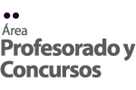 Área de Profesorado y Concursos 